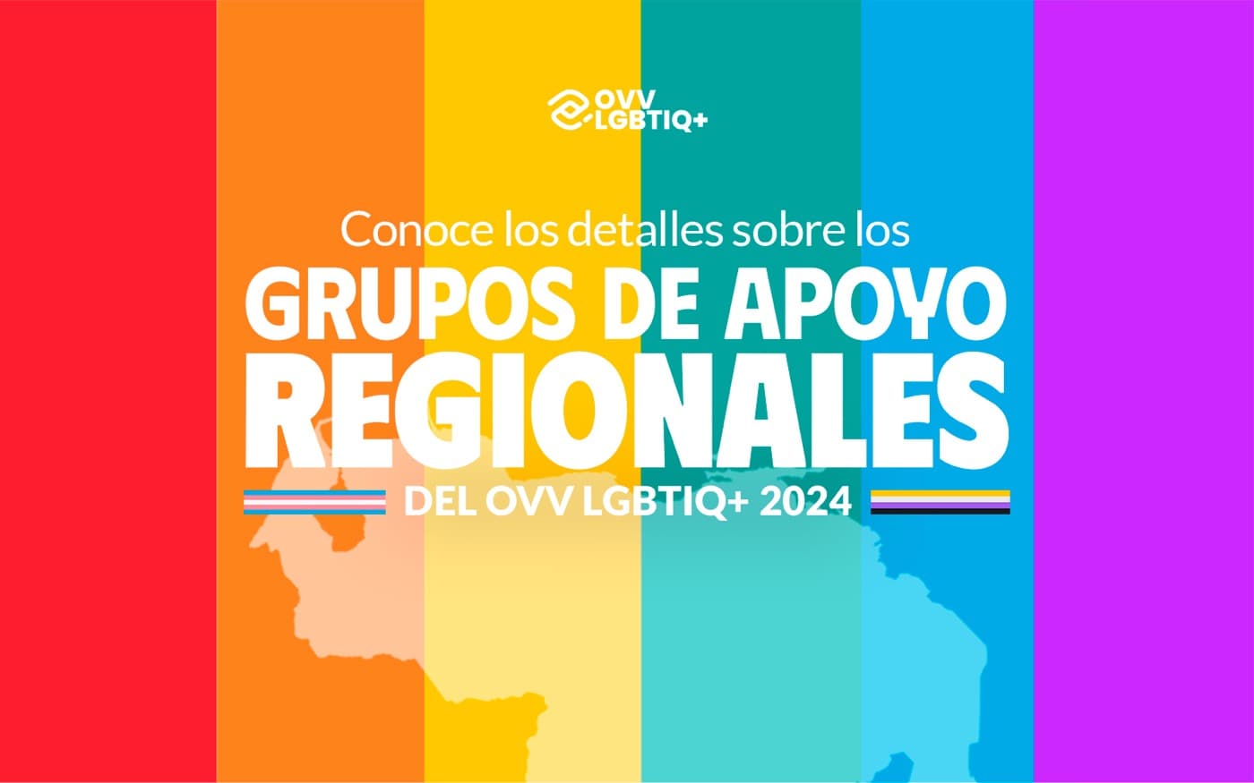 Conoce los detalles sobre los grupos de apoyo regionales del OVV LGBTIQ+ de 2024